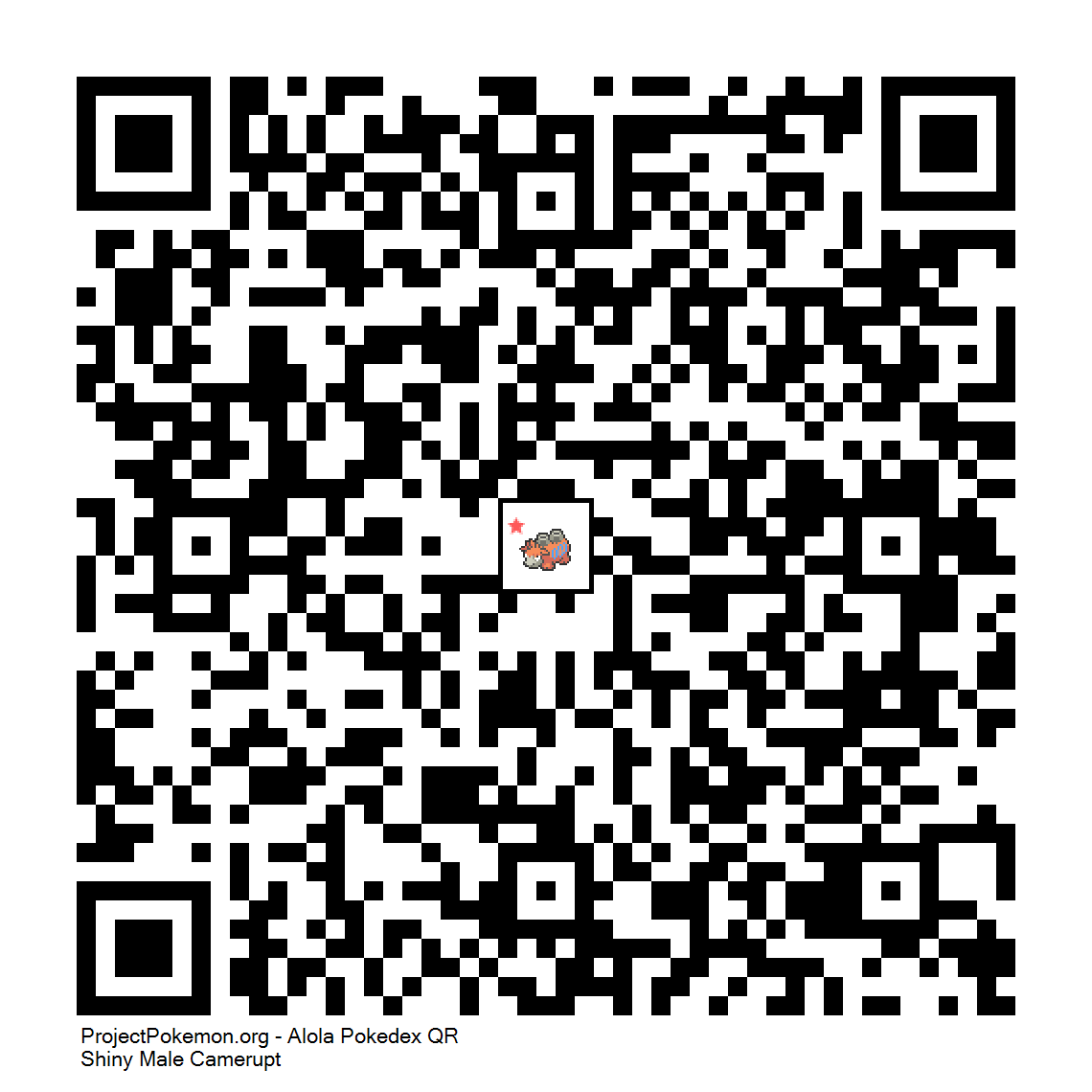 Cdigo QR de Camerupt variocolor